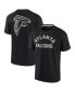 Men's and Women's Black Atlanta Falcons Super Soft Short Sleeve T-shirt