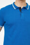 Фото #5 товара Erkek Lacivert Polo Yaka T-Shirt