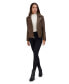 ფოტო #5 პროდუქტის Salla Smooth Asymmetrical Lamb Women's Leather Moto Jacket