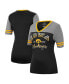 ფოტო #2 პროდუქტის Women's Black, Heathered Gray Iowa Hawkeyes There You Are V-Neck T-shirt