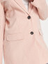 ASOS DESIGN Tall – Mix & Match – Schmal geschnittener Boyfriend-Blazer in Rosé