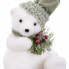 Фото #3 товара Новогоднее украшение Белый Разноцветный Пластик Polyfoam Ткань Медведь 18 x 18 x 22 cm