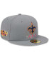 ფოტო #2 პროდუქტის Men's Gray New Orleans Saints Color Pack 59FIFTY Fitted Hat