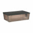 Storage Box with Lid Stefanplast Elegance Grey Plastic 30 L 38,5 x 17 x 59,5 cm (6 Units)