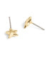 ფოტო #2 პროდუქტის Gold Smiley Star Stud Earrings