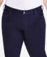 ფოტო #5 პროდუქტის Plus Size Mid-Rise Slim-Leg Stretch Jeans