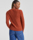 ფოტო #2 პროდუქტის Women's 100% Cashmere Cable-Knit Crewneck Sweater, Created for Macy's