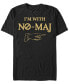 Фото #1 товара Men's Fantastic Beasts and Where to Find Them I'm With No-Maj Short Sleeve T-shirt