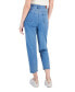 Фото #2 товара Juniors' Rhinestone Straight-Leg Ankle Jeans