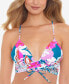 Фото #1 товара Salt + Cove 297921 Women Juniors' Bop To The Trop Bikini Top Swimwear Size XS