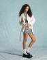 Фото #3 товара Miss Selfridge oversized faux leather biker jacket in white