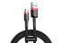 Фото #3 товара Кабель USB Baseus Cafule - 2 м - USB A - Micro-USB A - Черный - Красный