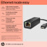 HP USB-C to RJ45 Adapter G2 - USB Type-C - RJ-45 - Black - Home - Windows 10 - Windows 11 - 180 mm