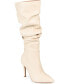 Фото #1 товара Women's Sarie Wide Calf Ruched Stiletto Boots