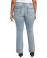 ფოტო #2 პროდუქტის Plus Size Britt Low Rise Curvy Fit Slim Bootcut Jeans