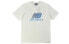 New Balance 蓝色Logo运动圆领短袖T恤 男款 白色 送礼推荐 / Футболка New Balance NEA2V061-AS LogoT