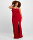 Фото #1 товара Trendy Plus Size Bow-Trim Gown