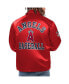 Men's Red Los Angeles Angels Option Route Satin Full-Snap Jacket