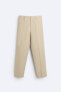 Фото #6 товара Костюмные брюки из льна и вискозы ZARA