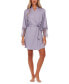 ფოტო #1 პროდუქტის Women's Hazel Hammered Satin Wrap Robe