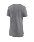 Фото #2 товара Women's Heathered Gray Miami Dolphins Drop Back Modern T-shirt