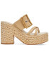 ფოტო #2 პროდუქტის Women's Edwina Buckle Detailed Wedge Sandals