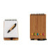 Фото #3 товара Папка на кольцах с шариковой ручкой Бамбук Коричневый 1 x 14,5 x 9 cm (24 штук)