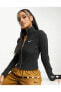 Sportswear Trend Ribbed Full-Zip Kadın Ceket CNG-STORE