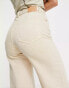 Фото #8 товара Weekday Ace high waist wide leg jeans in beige