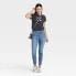 Фото #2 товара Women's High-Rise Skinny Jeans - Universal Thread Medium Blue 00