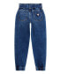 Фото #2 товара Big Girls Tie Belt Paper Bag Waist Denim Cargo Jeans