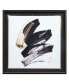 Фото #1 товара Abstract Talon 25" x 25" x 1" Framed Glass and Single Matted Foiled Deckle Edge Wall Art