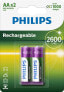 Фото #1 товара PHILIPS Rechargeable Batteries R-6 2600Mah Pack 2