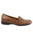 Фото #1 товара Trotters Jenn Laser T1613-220 Womens Brown Leather Loafer Flats Shoes 6