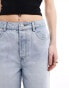 Emory Park light denim jort shorts with distresseed edges