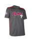 Men's Charcoal Philadelphia Phillies Team V-Neck Jersey Charcoal, Red, XL - фото #2