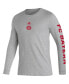 Фото #2 товара Men's Heather Gray Bayern Munich Team Crest Long Sleeve T-shirt