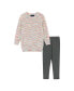 ფოტო #1 პროდუქტის Toddler/Child Girls Multicolor Sweater & Rainbow Glitter Legging Set