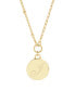 ფოტო #3 პროდუქტის 14K Gold Plated Paige Initial Pendant