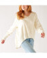 ფოტო #1 პროდუქტის Women's Toujours V-Neck Sweater