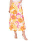 Фото #1 товара Women's Floral A-Line Midi Skirt