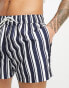 New Look stripe swim shorts in navy