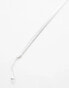 ASOS DESIGN flat chain necklace in silver tone