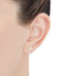 ფოტო #2 პროდუქტის Polished Small Cross Stud Earrings in 14k Gold