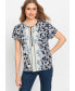 Фото #1 товара Short Sleeve Printed Tunic T-Shirt