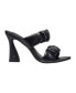 Фото #2 товара Women's Crystal Ruched Heel Sandals