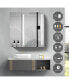 Фото #3 товара 30x30 Inch LED Bathroom Medicine Cabinet Surface Mount Double Door Lighted Medicine Cabinet