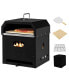 Фото #1 товара 4-in-1 Multipurpose Outdoor Pizza Oven Wood Fired 2-Layer Detachable Oven