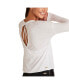 Фото #3 товара Women's Regular Size Open Back Long Sleeve T-Shirt