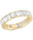 Фото #1 товара Certified Lab Grown Diamond Emerald-Cut Eternity Band (4 ct. t.w.) in 14k Gold